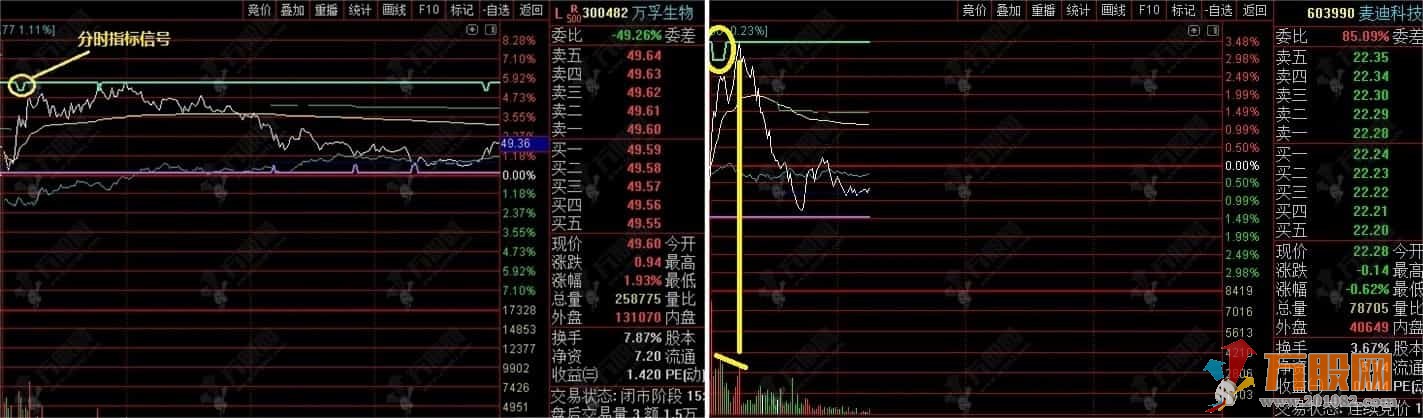 【实时星光分时】金钻主副图指标 高抛低吸分时做T专用利器 无未来函数手机电脑通用 ... ...