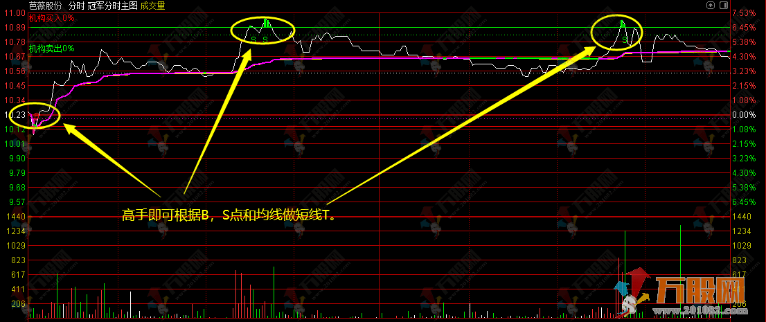 冠军分时做T神器 通达信分时主图指标 占比超50% 涨停概率极大