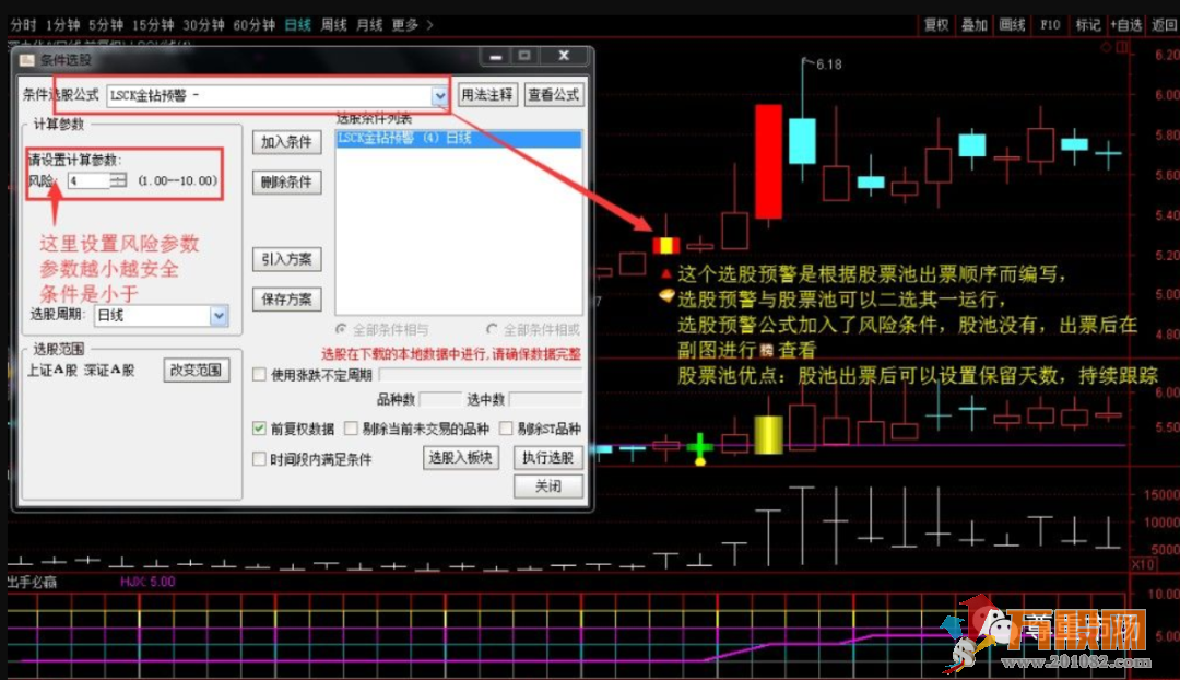 通达信【出手必赢】+【猎杀k线】+潜伏股票池