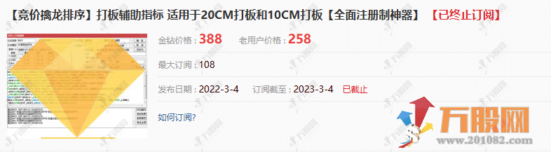 【竞价擒龙排序】含金量高的龙头排序评分指标 适用于10或者 20CM的龙头打板指标辅助/仅限电脑用 ... ...