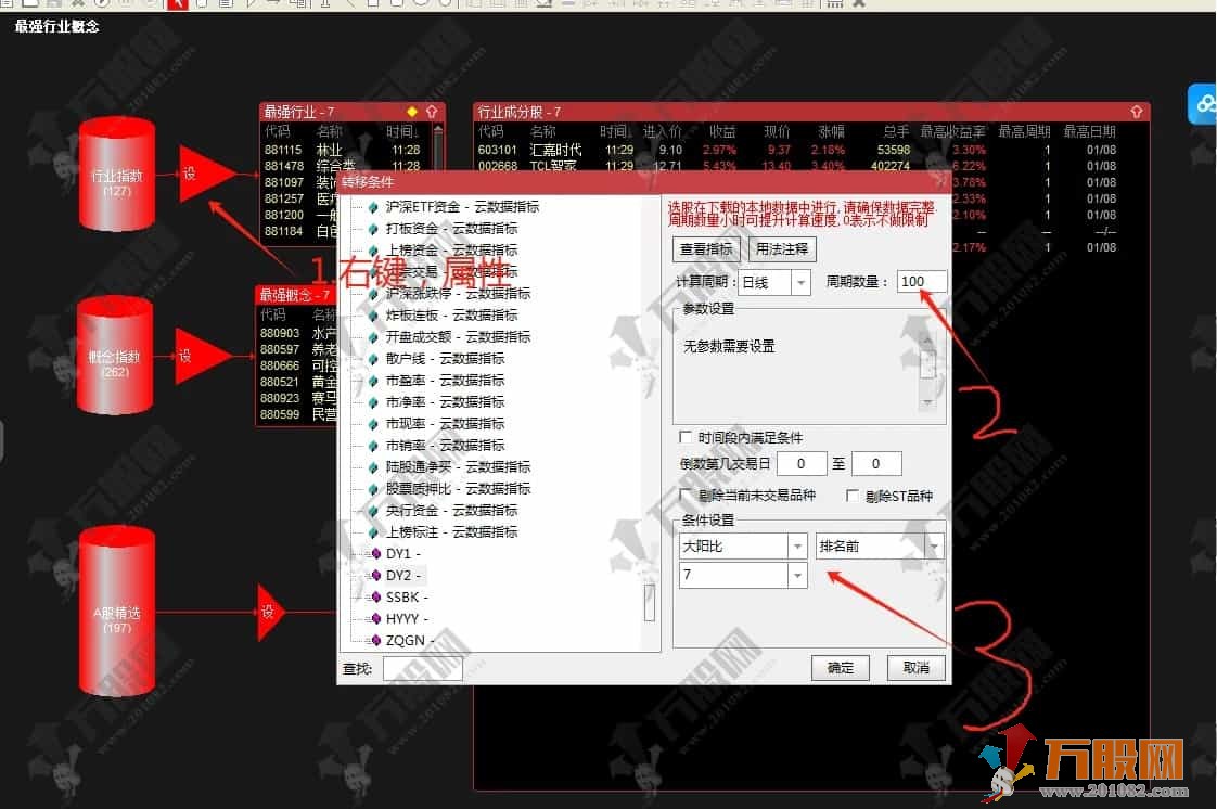 通达信【最强行业概念】股票池 筛选热点行业概念及热点行业输出成分股