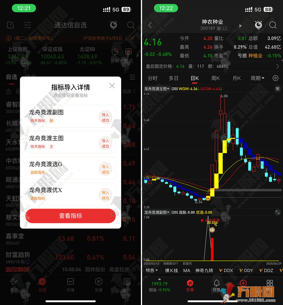通达信【龙舟竞渡】主副选优化版指标，波段抄底思路，真正实现胜率超90%