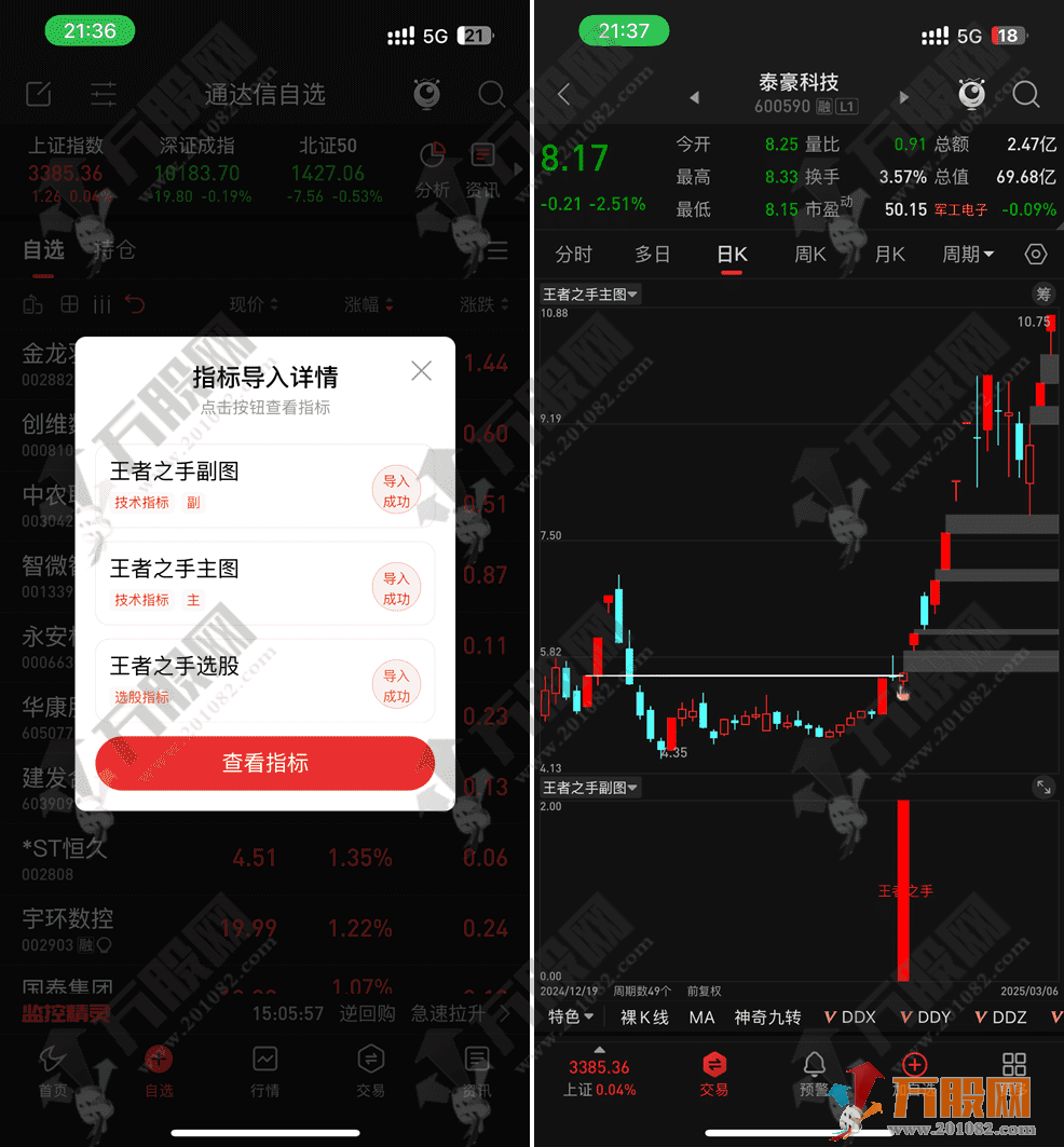 通达信【王者之手】主副选波段套装指标 - 无未来函数/低信号高胜率/手机电脑通用 ... ... ...