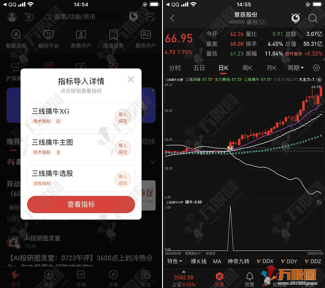 通达信【三线擒牛】主副选指标，捕捉主力动向/有效识别买卖点 源码支持手机电脑使用 ...