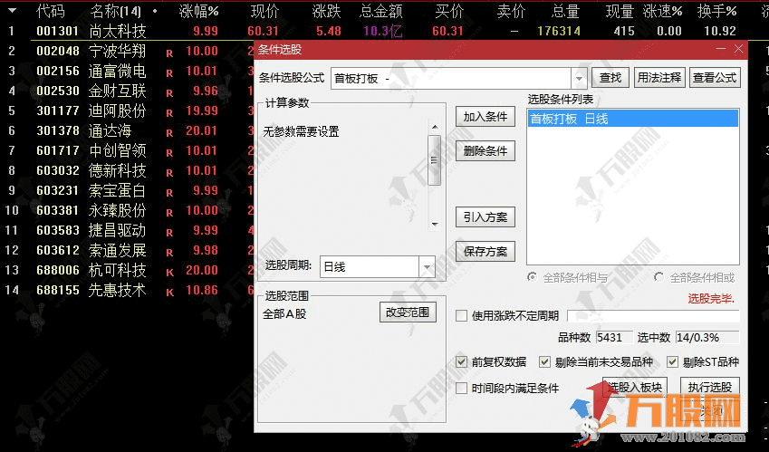 通达信【派神12合1】竞价排序选股指标 无加密精选完美和谐处理