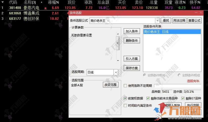 通达信【派神12合1】竞价排序选股指标 无加密精选完美和谐处理