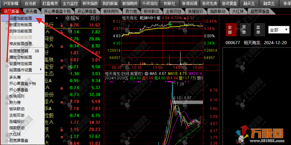 通达信【大红球稳定版】大单资金版面分时盯盘专用，资金动向实时掌控！