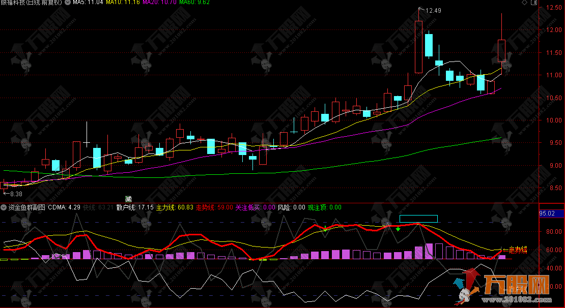 通达信【资金鱼群】副图指标 识别资金聚集区域的实战利器